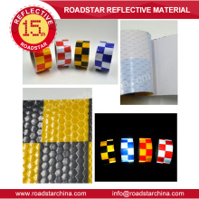 Honey comb adhesive reflective tape with printing checkerboard